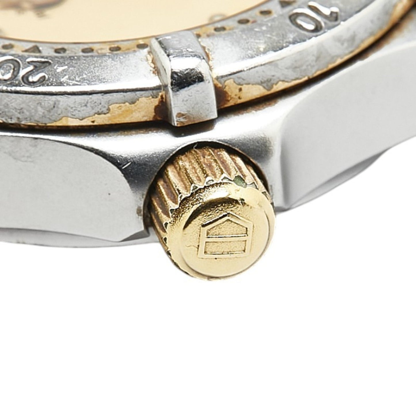 Tag Heuer Professional 200 Watch We1420-R Quartz Gold Dial Stainless Steel Plated