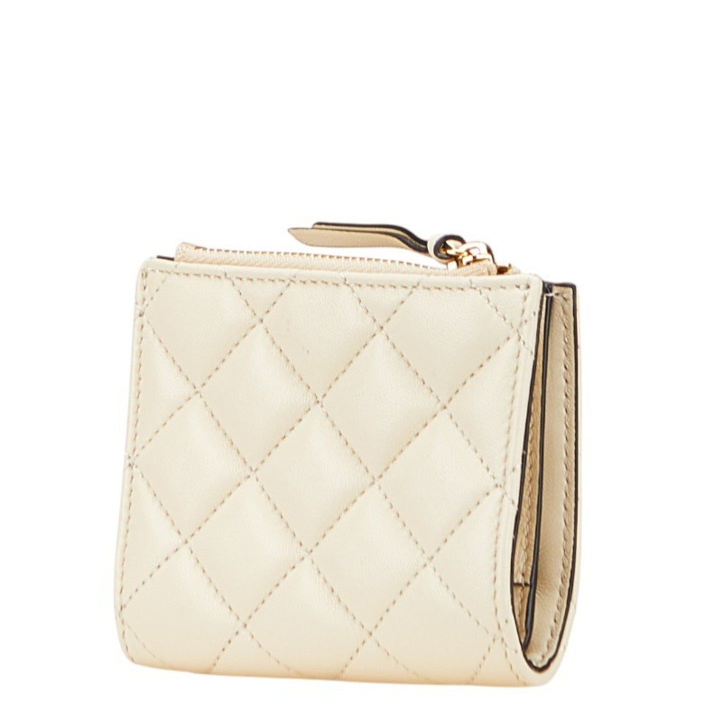 Versace Medusa Bifold Wallet Ivory White Leather