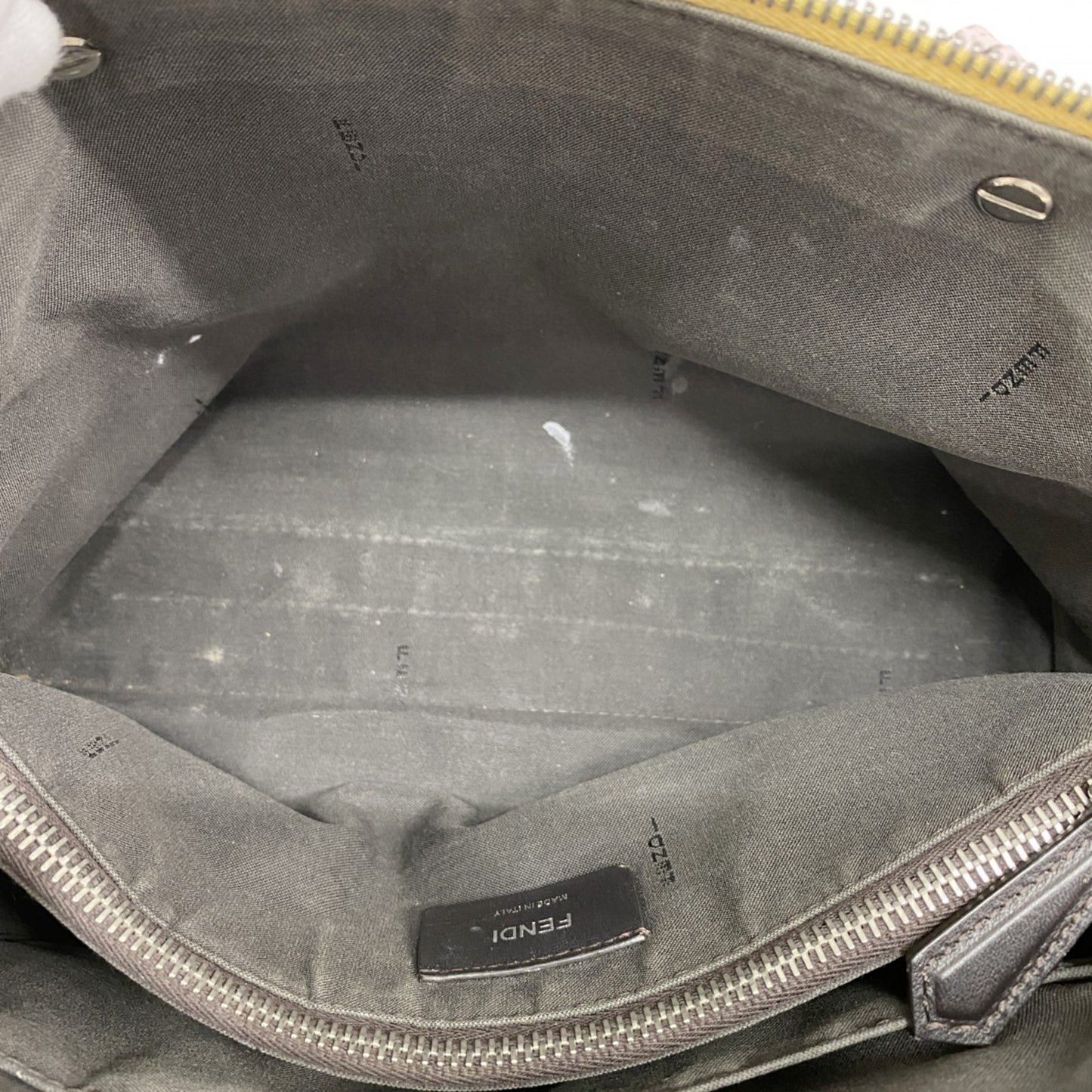 Fendi By The Way Leather Handbag In Gray