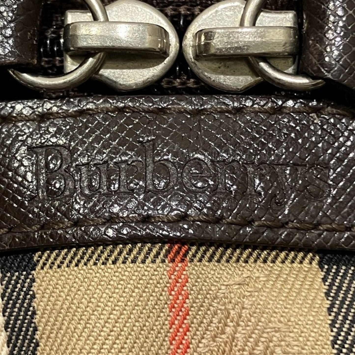 Burberry Nova Check Pouch Vanity Bag Handbag