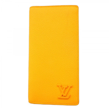 Louis Vuitton Long Wallet Lv Aerogramme Portefeuille Brazza Nm M81811 Saffron