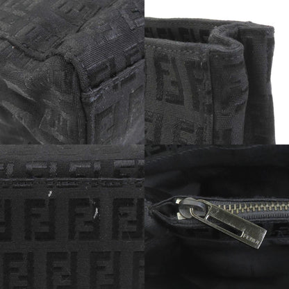Fendi Zucchino Nylon Canvas Handbag Black