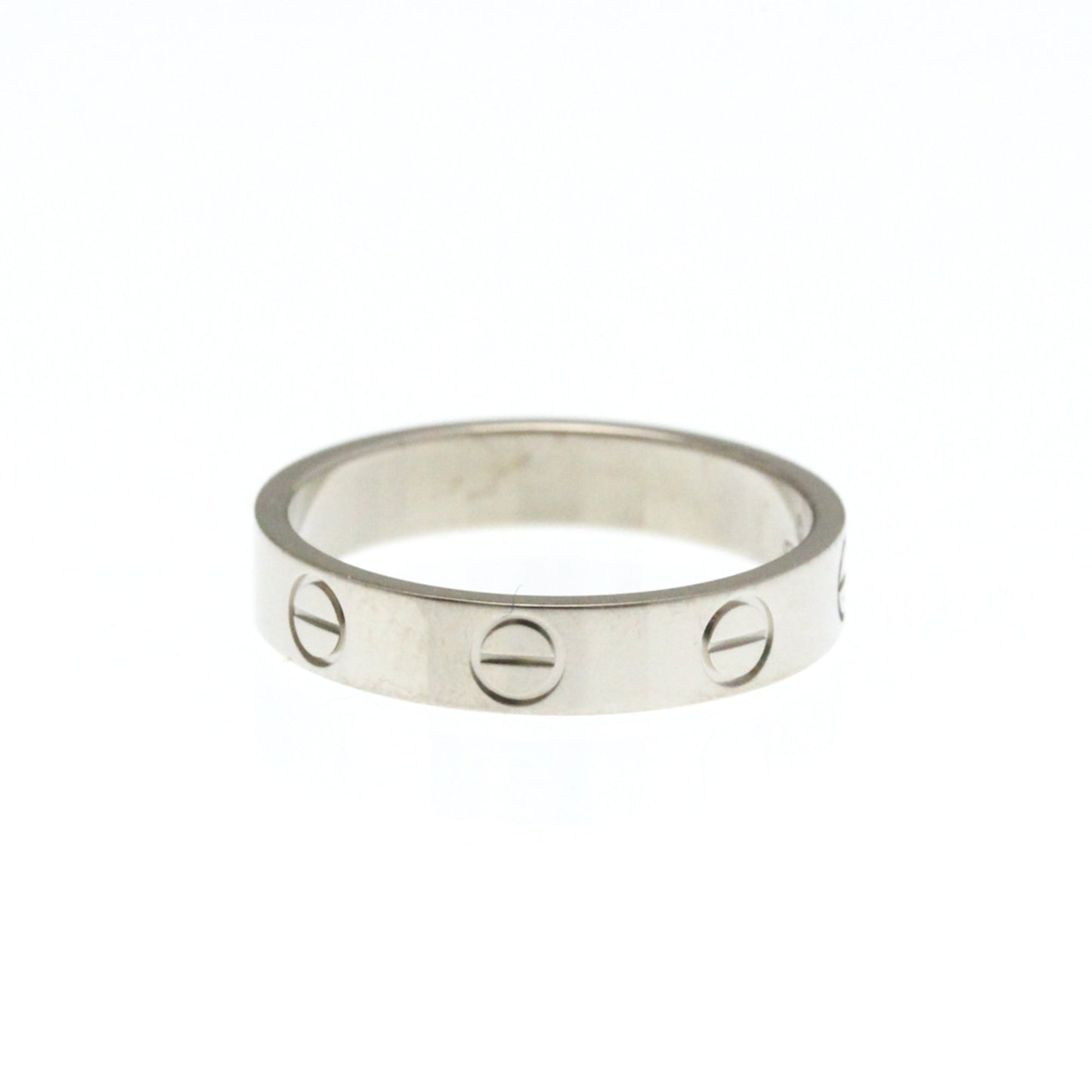 Cartier Mini Love Ring White Gold (18K) Fashion No Stone Band Ring Silver
