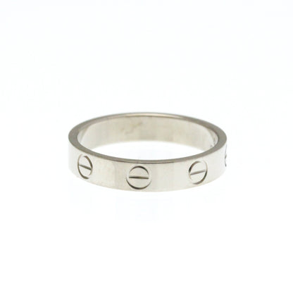 Cartier Mini Love Ring White Gold (18K) Fashion No Stone Band Ring Silver