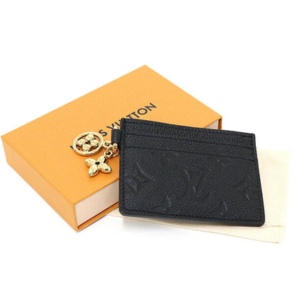 Louis Vuitton Porte Carte Lv Charm Monogram Empreinte Noir M82132 Black Unused