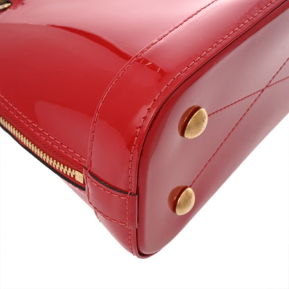 Louis Vuitton Alma Bb Scarlet M91606 Women'S Monogram Canvas Patent Leather Handbag