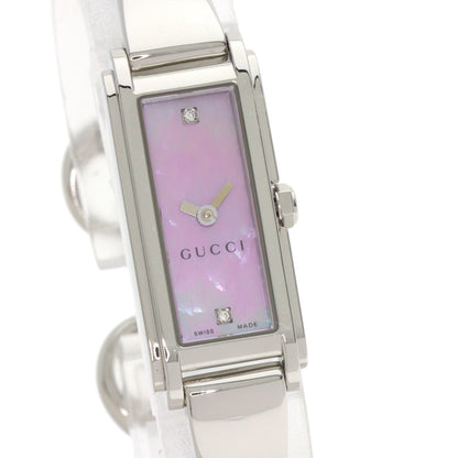 Gucci 109 G-Line 2P Diamond Watch Stainless Steel Ss