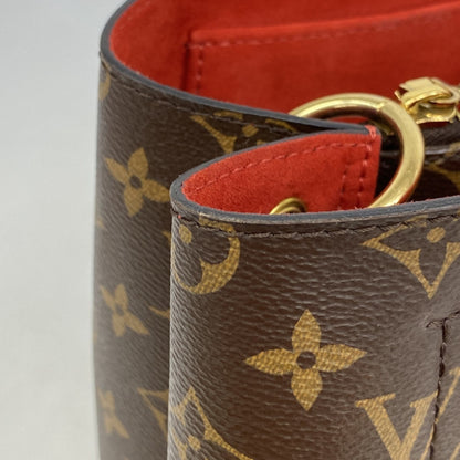 Louis Vuitton Monogram Flower Tote M43553 Brown Coquelicot 2-Way Bag