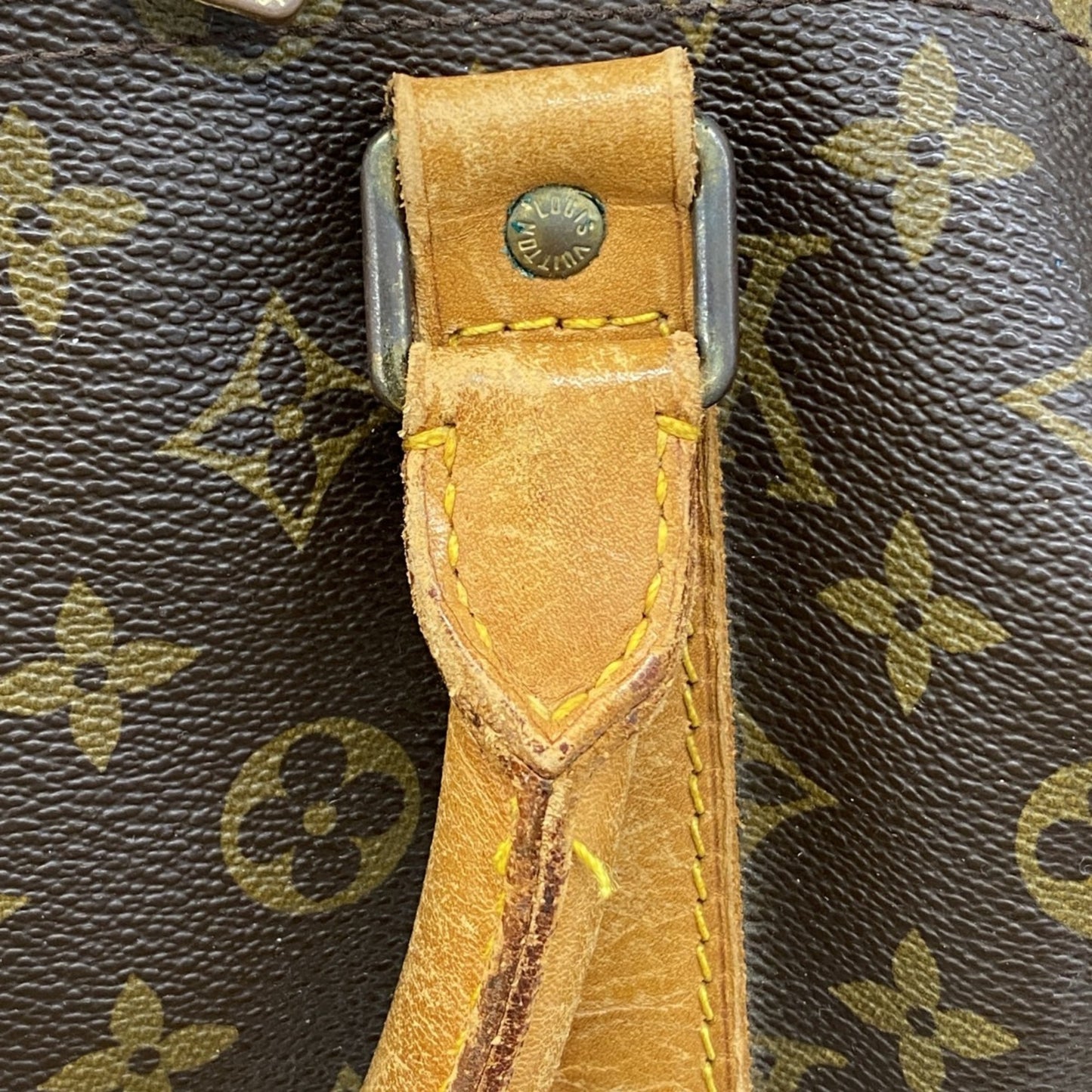 Louis Vuitton Monogram Keepall 55 Boston Bag M41424 Brown