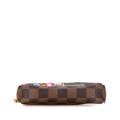 Louis Vuitton Damier Vivienne Mini Pochette Accessoires N60402 Brown Multicolor Leather