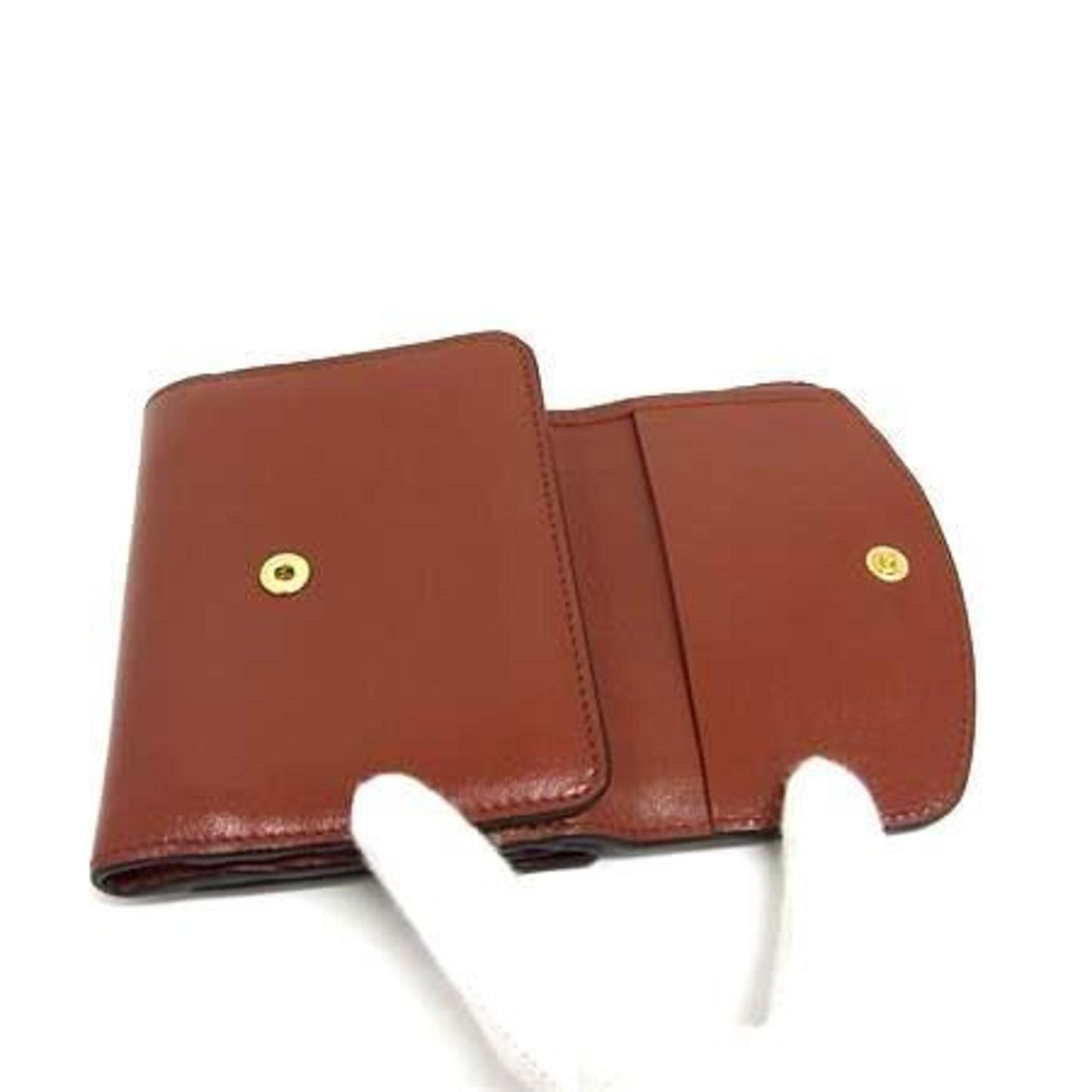 Chlo Chloe Wallet C Brown Leather