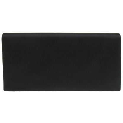 Hermes Fako Satin Black ?K Stamped Clutch Bag 2065 Hermes