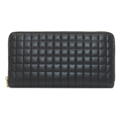 Celine Round Long Wallet Leather