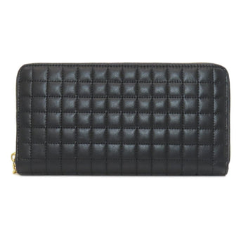 Celine Round Long Wallet Leather