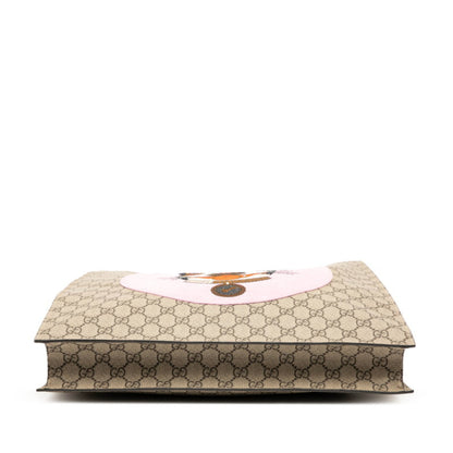 Gucci Gg Supreme Bosco Dog Print Tote Bag/Shoulder Bag