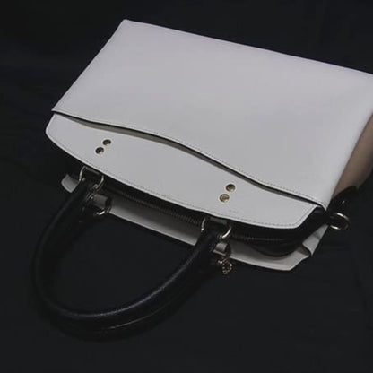 Coach Lily Carryall Colorblock Handbag 91162 Ivory