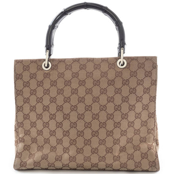 Gucci Bamboo 002 1016 Canvas Bag In Beige