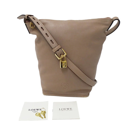 Loewe Women'S Anagram Leather Shoulder Bag In Cocoa Brown