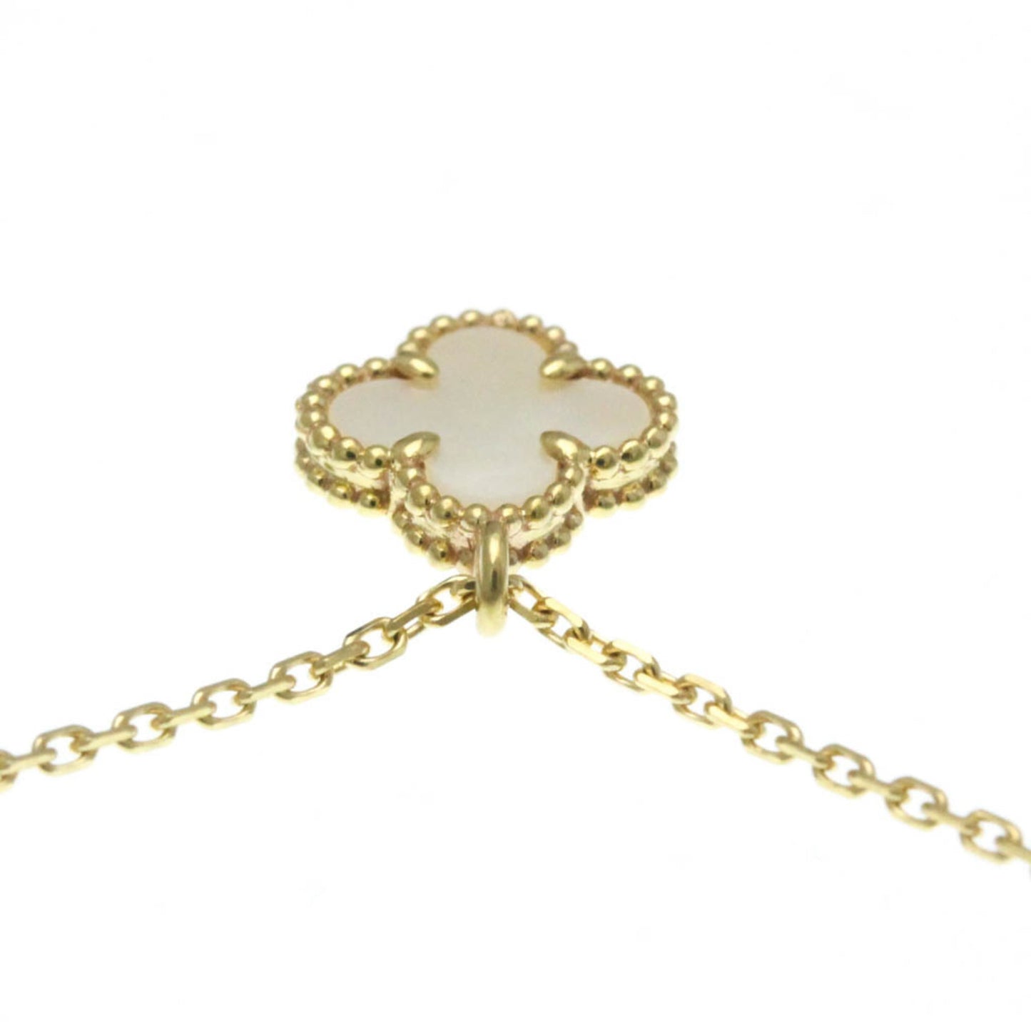 Van Cleef & Arpels Sweet Alhambra Yellow Gold (18K) Mother Of Pearl Men