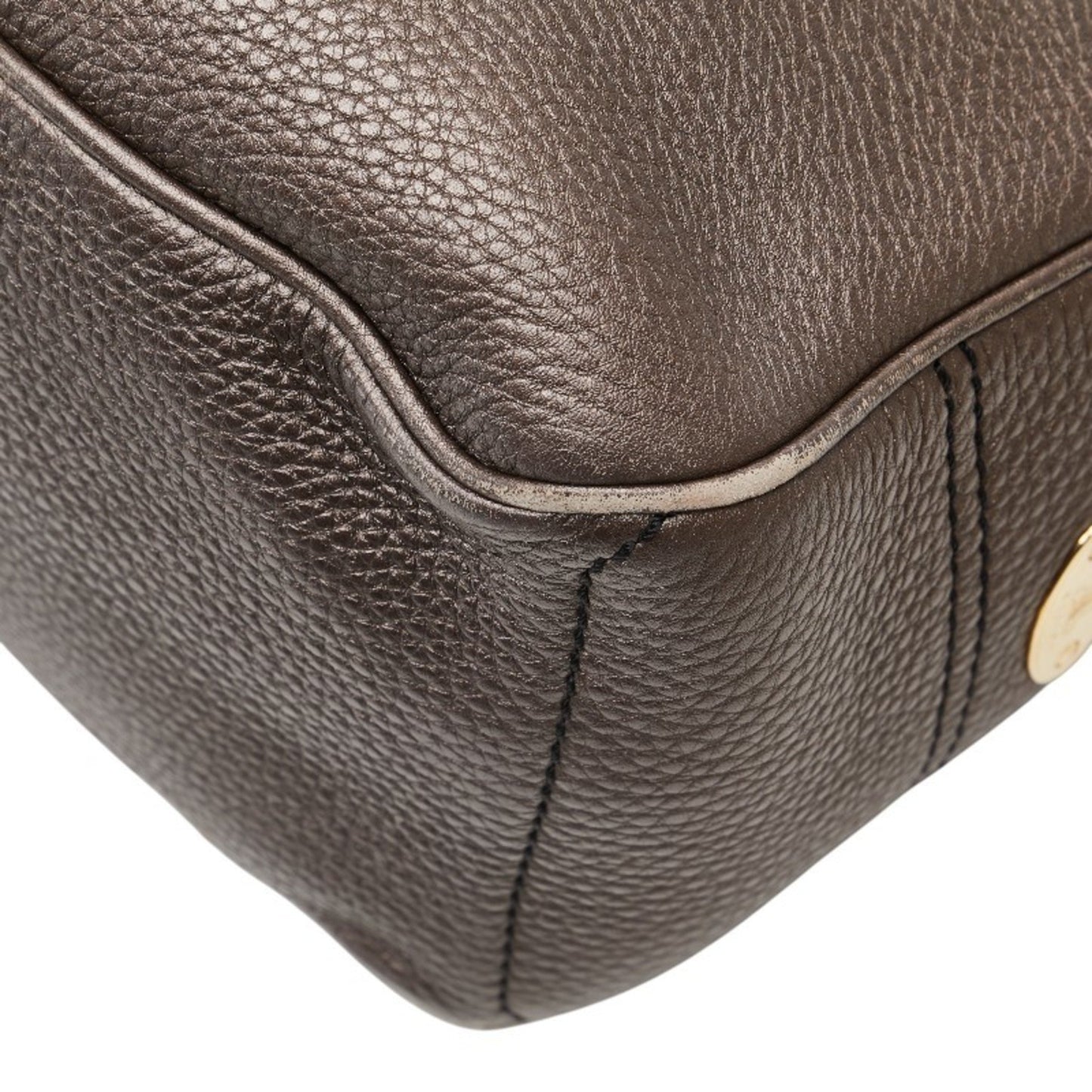 Celine Boogie Bag Handbag Brown Leather