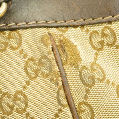 Gucci Gg Canvas Sherry Line Mayfair Handbag 269894 Brown 2-Way Bag