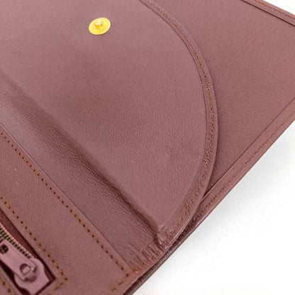 Cartier Bifold Long Wallet Bordeaux Must W Flap Leather