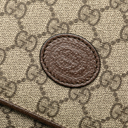 Gucci Gg Supreme Messenger Bag/Shoulder Bag 658542 Beige Brown Pvc Leather