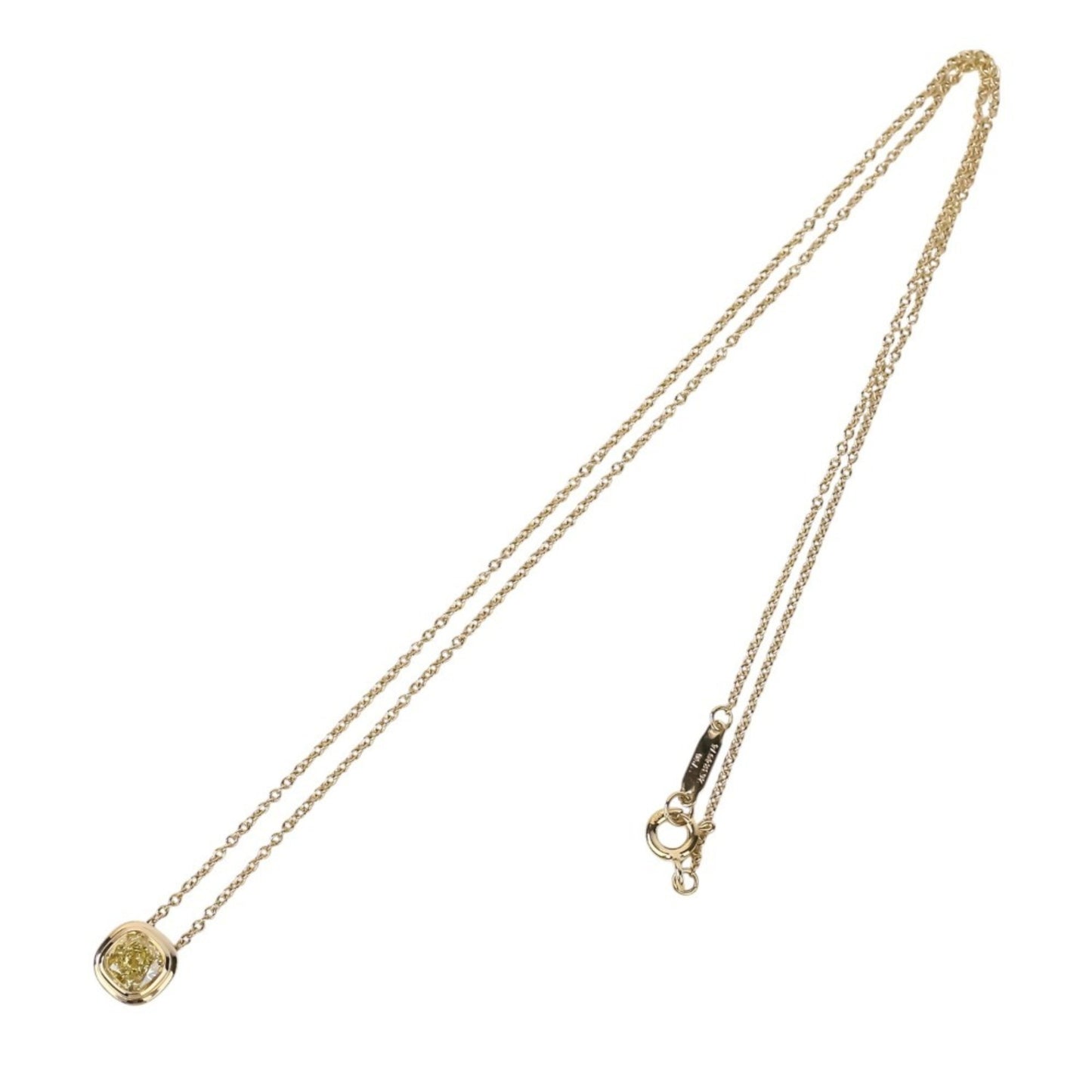 Tiffany & Co. Bizet Yellow Diamond 0.6Ct 750 Necklace In Gold