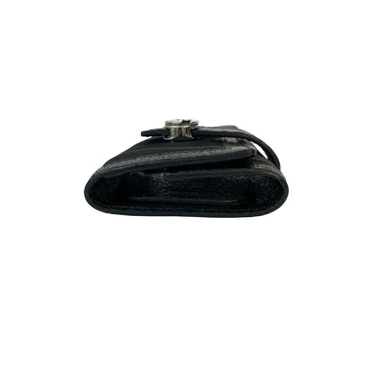 Gucci G Logo Engraved Leather And Nylon Tri-Fold Key Case With Holder