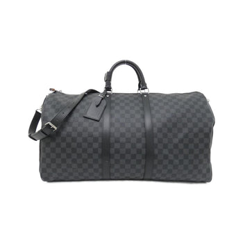Louis Vuitton Damier Graphite Keepall Bandouliere 55Cm N41413 Boston Bag