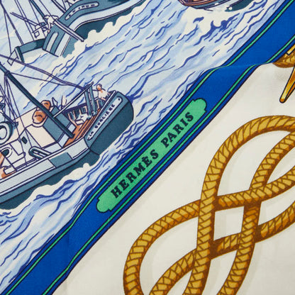 Herms Carr 90 "Retour De Peche" Fishing Boat Returning To Port Scarf