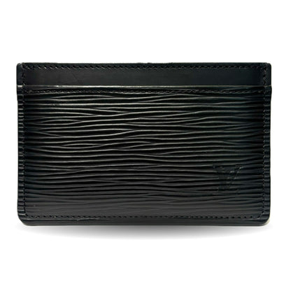 Louis Vuitton Porte Carte Sample Epi Business Card Holder/Card Case Pass Black Leather M63512 Louis