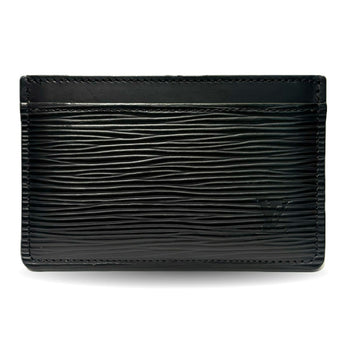 Louis Vuitton Porte Carte Sample Epi Business Card Holder/Card Case Pass Black Leather M63512 Louis