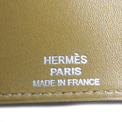 Hermes Bearn Craft 6-Ring Box Calf Leather Key Case With Silver Hardware