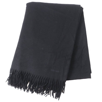 Hermes 100% Cashmere Shawl/Stole/Scarf With Logo Embroidery And Fringe