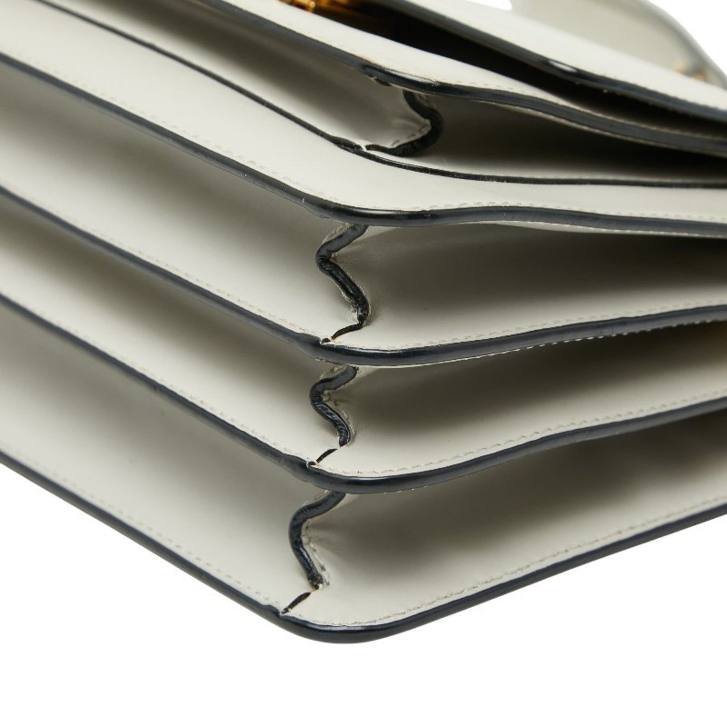 Marni Trunk Shoulder Bag Gray Leather