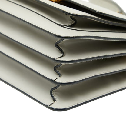 Marni Trunk Shoulder Bag Gray Leather