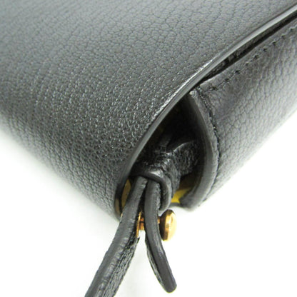 Burberry Satchel Women'S Leather Shoulder Bag Black