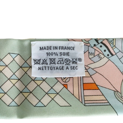 Hermes "De L'Ombrelle Aux Duels" Silk Twilly Scarf/Muffler