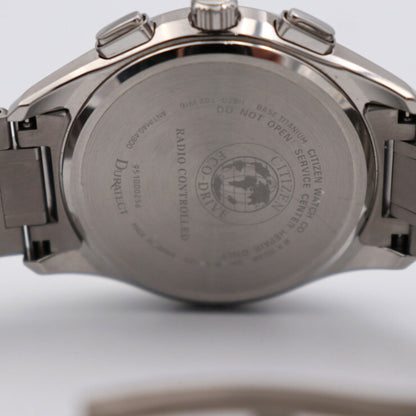 Citizen Citizen Exceed Exceed Watch H820-T023916 Titanium Silver Black Dial Eco Drive Solar Radio