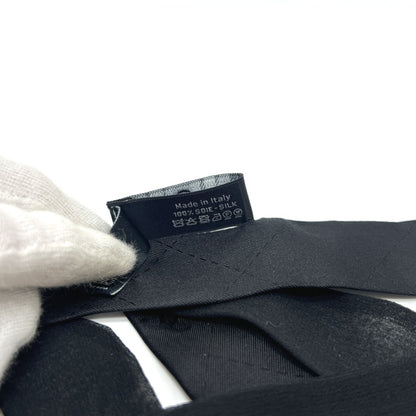 Chanel Coco Mark Matelasse Apparel Accessory Scarf Bow Tie Silk