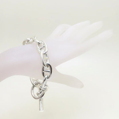 Hermes Chaine D'Ancre Tgm Bracelet 12 Links Silver 925 294039