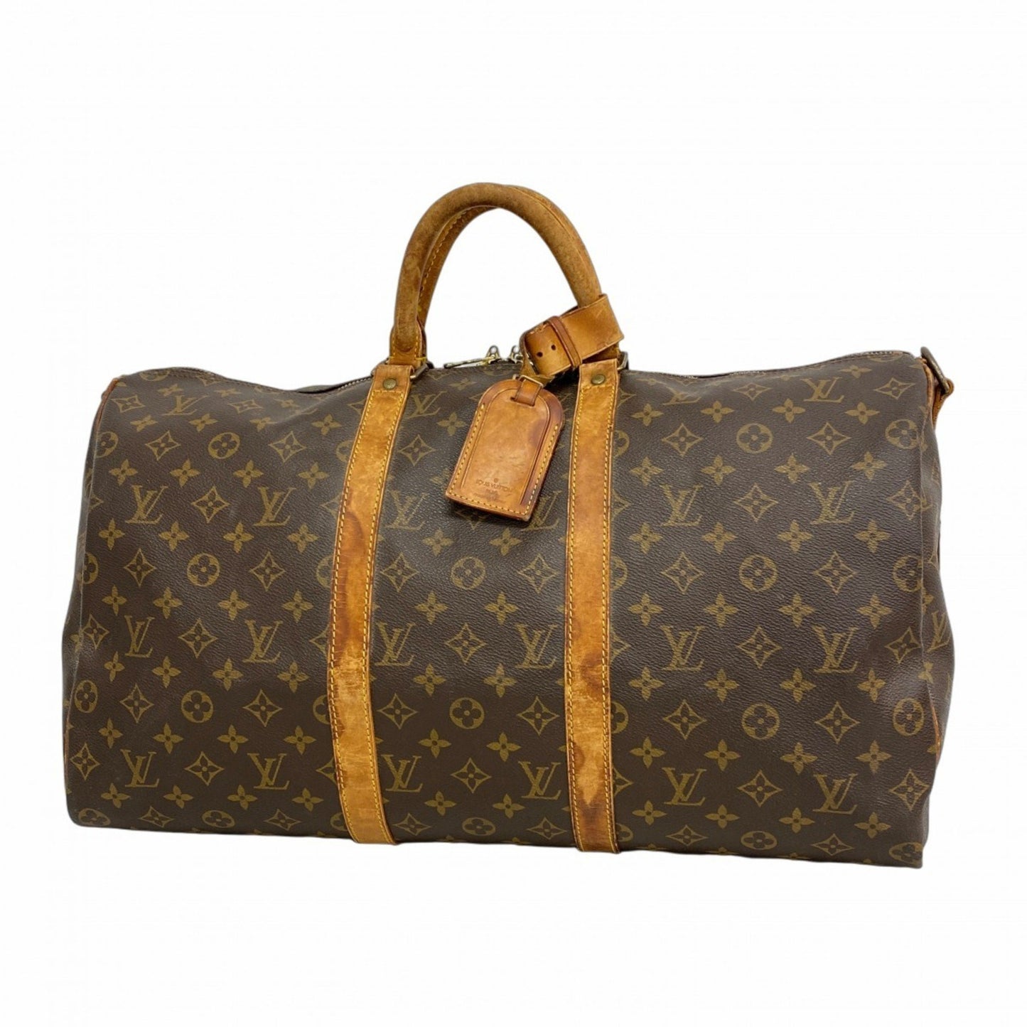Louis Vuitton Monogram Keepall Bandouliere 50 Boston Bag M41416 Brown