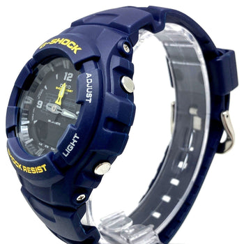 G-Shock Casio G-100-2Bm Navy Blue Watch With Shock Absorbing Curve