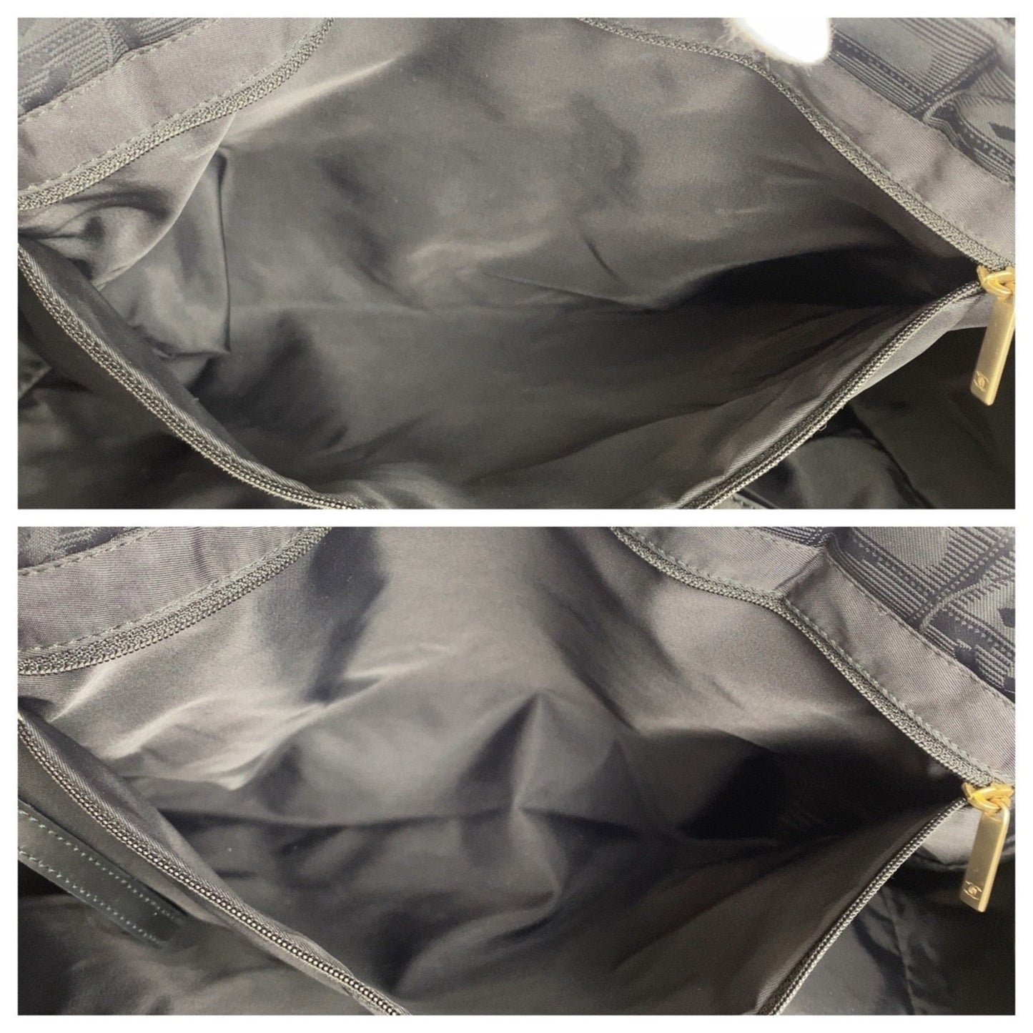 Chanel New Travel Line Neutral Tote Mm Black With Gold Hardware