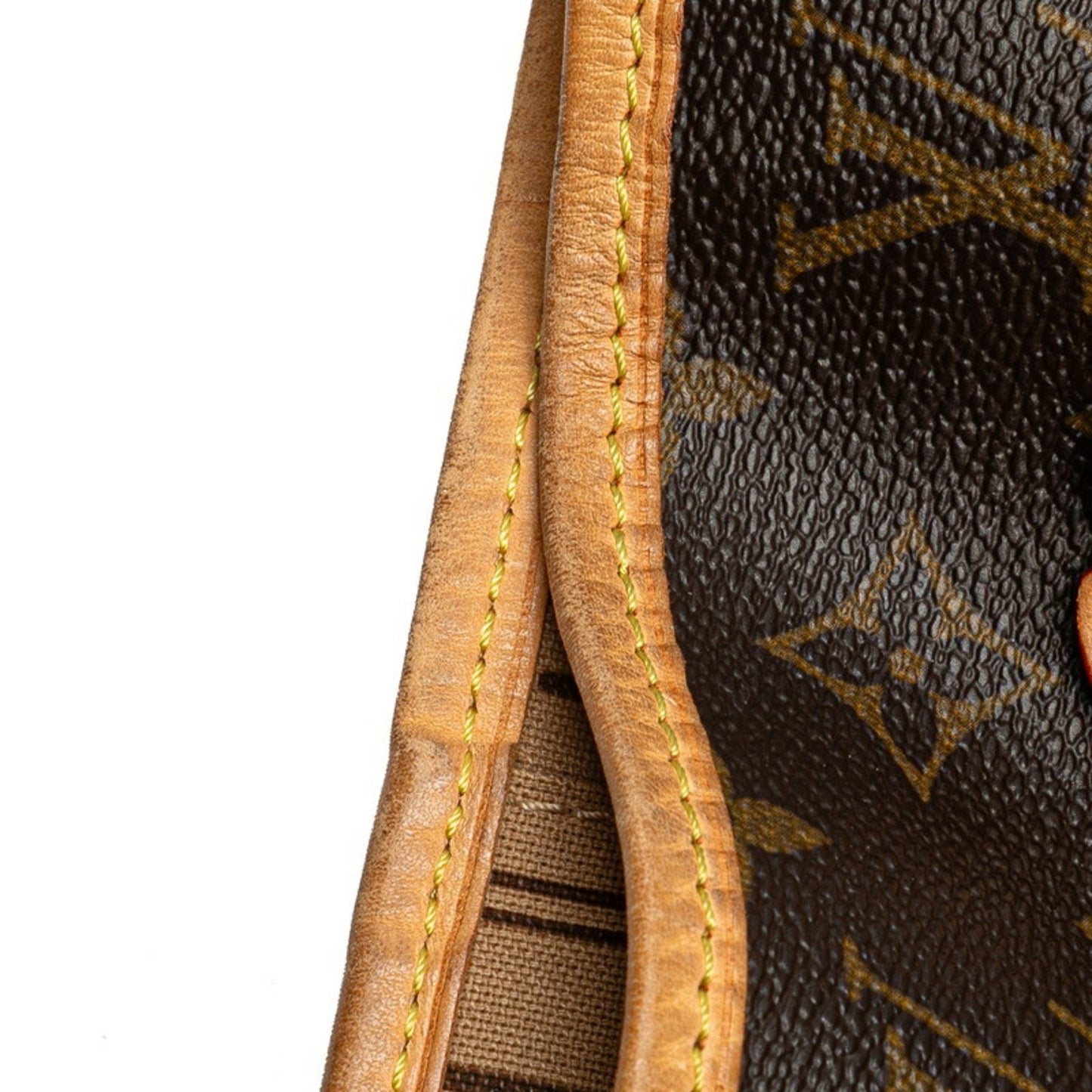 Louis Vuitton Monogram Neverfull Mm Shoulder Bag Tote M40156 Brown Leather