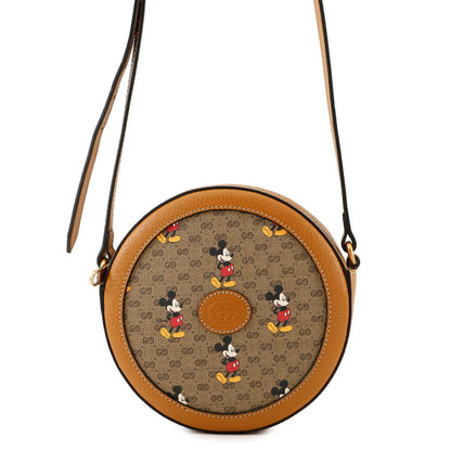 Gucci Disney Collaboration Mini Gg Supreme Round Shoulder Bag 603938 Gucci Mickey