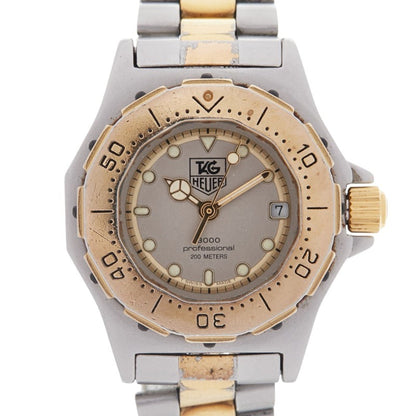 Tag Heuer 3000 Series Watch 934.208 Quartz Silver Dial Stainless Steel Plated