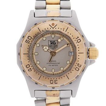 Tag Heuer 3000 Series Watch 934.208 Quartz Silver Dial Stainless Steel Plated