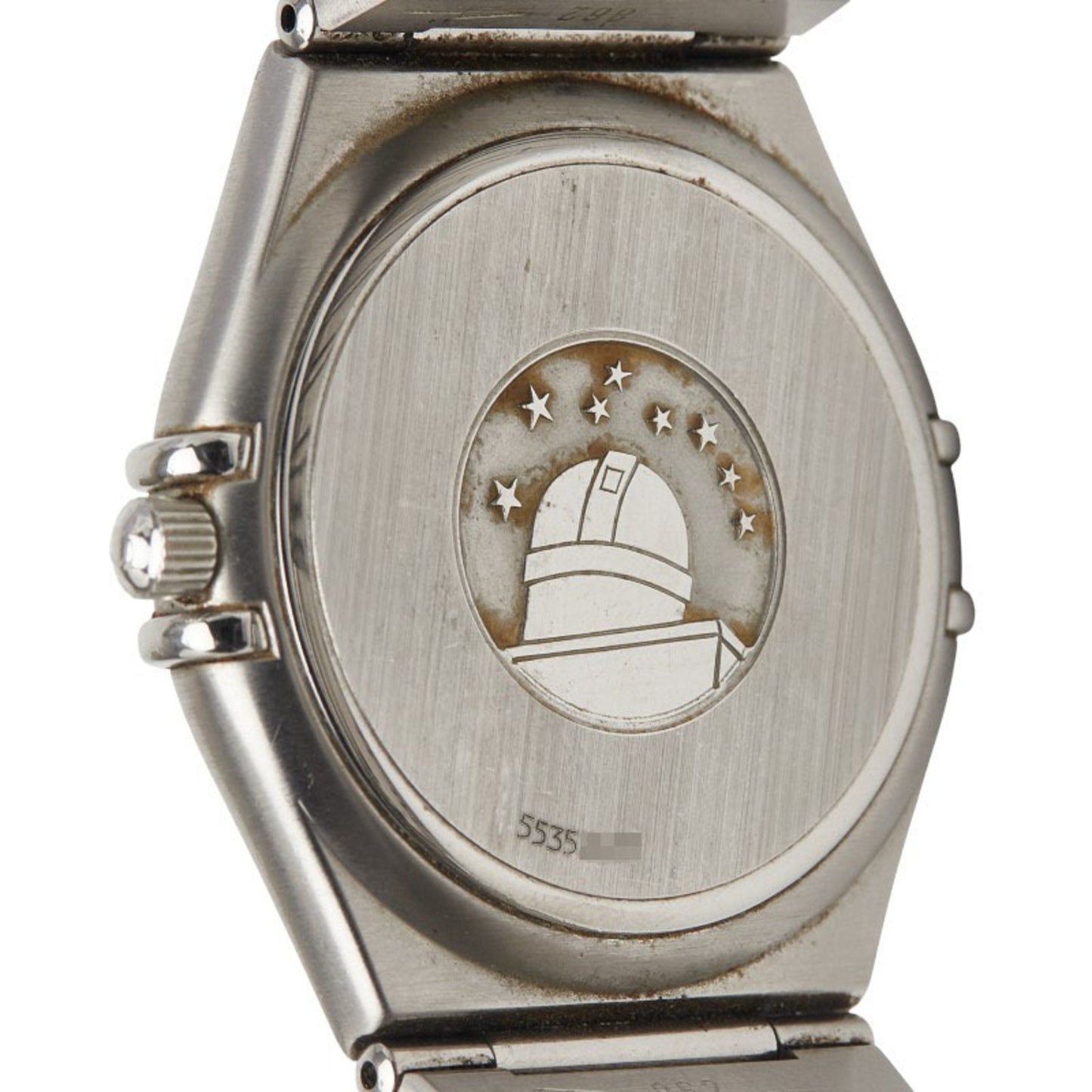 Omega Constellation Quartz Watch With Silver Dial And Stainless Steel